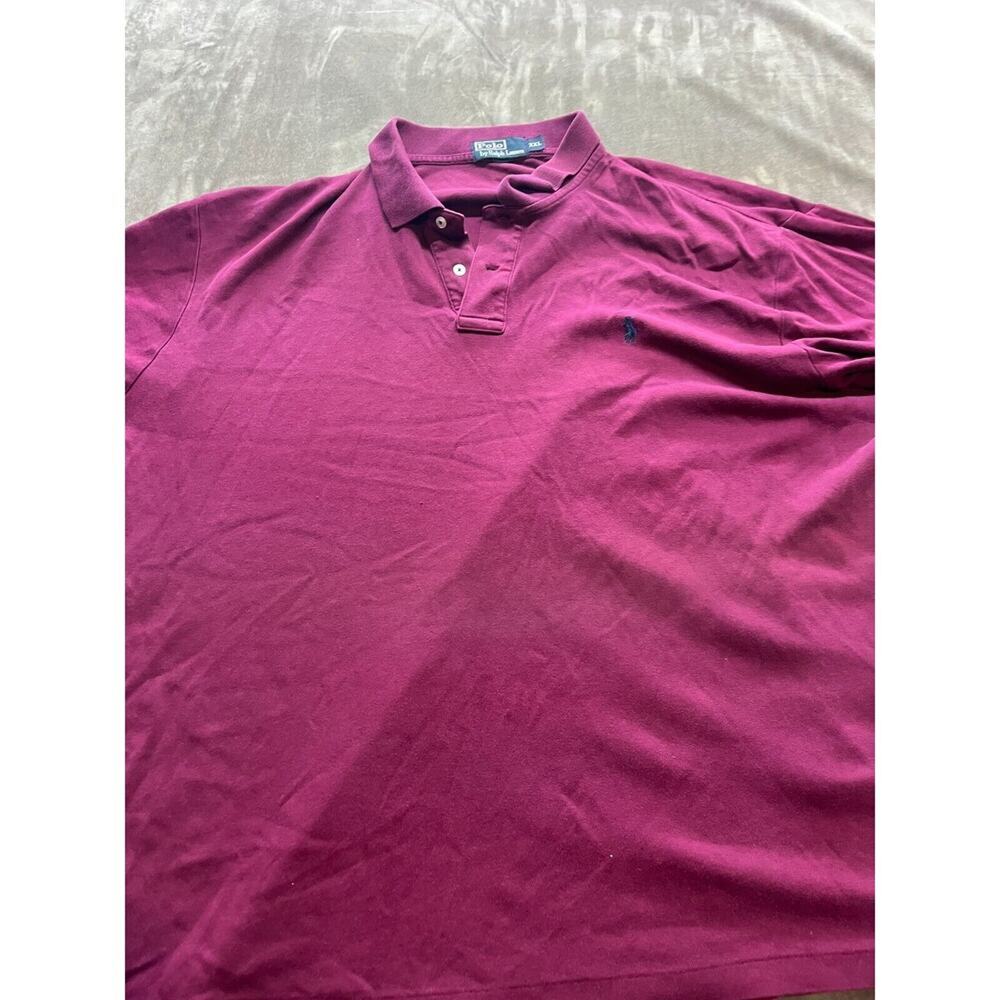 Polo Ralph Lauren Shirt Mens XXL Purple Short Sleeve Classic Cotton Small Pony